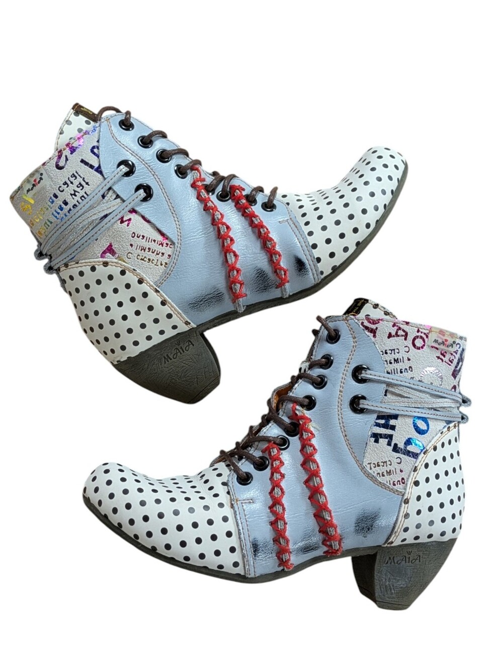 Maia TMA Eyes Ankle Boots Artsy Size 38 - Picture 4 of 12